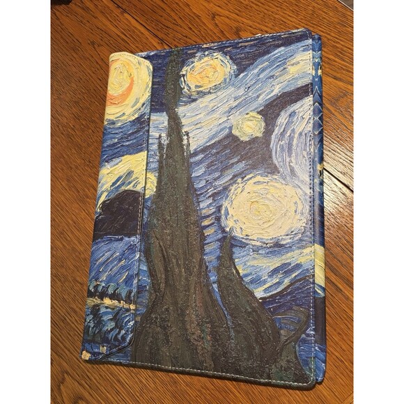 Starry Night Van Gogh Laptop Foldable Cover Sleeve SEE MEASUREMENTS Brand New - Picture 5 of 5